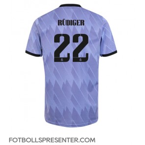 Real Madrid Antonio Rudiger #22 Borta Matchtröja 2022-23 Kortärmad